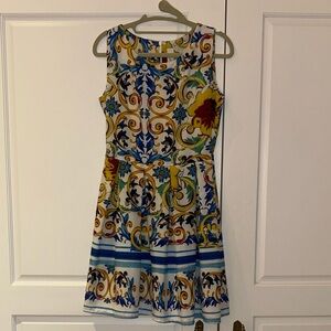 Blue and Yellow Italian Sundress